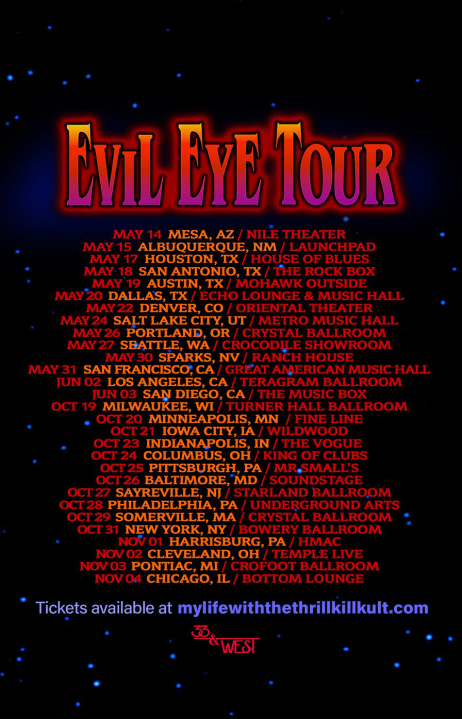 My Life with the Thrill Kill Kult: Evil Eye Tour 87-97